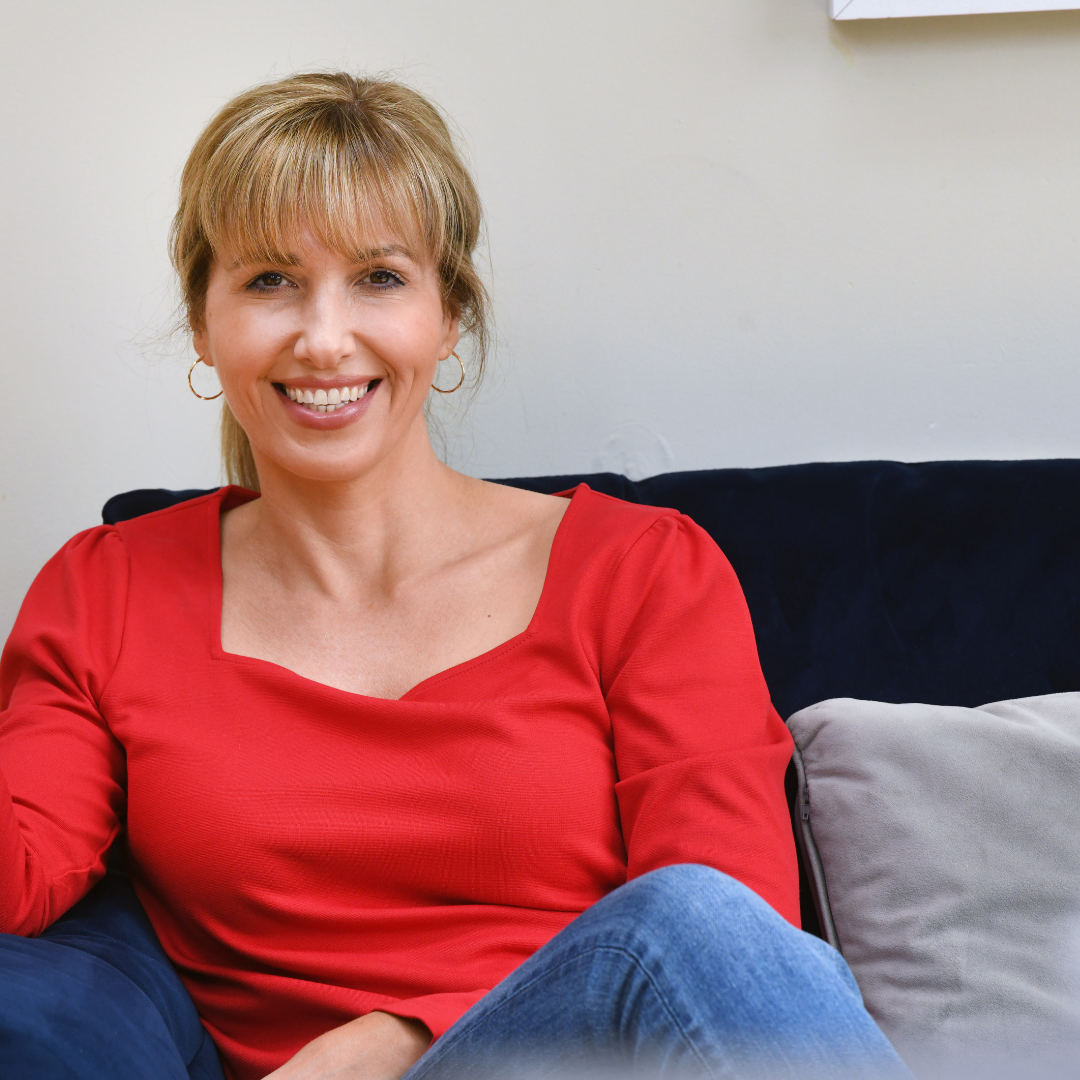 Laura smiling for world menopause day