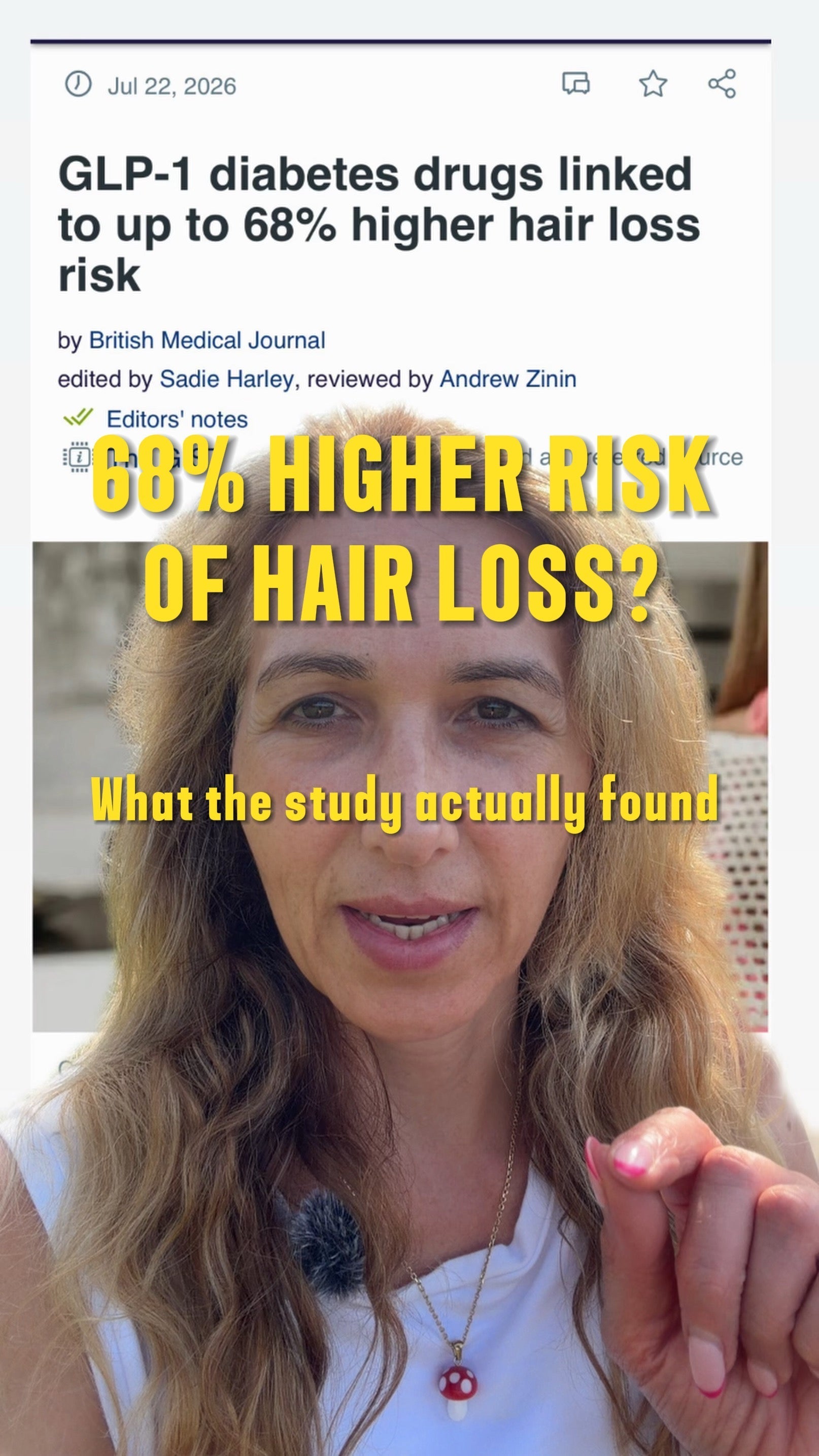 "68% Increased Risk of Hair Loss" from Weight-Loss Injections: What the Headlines Left Out