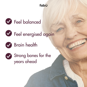 Feel balanced, feel energised again, brain health and strong bones for the years ahead