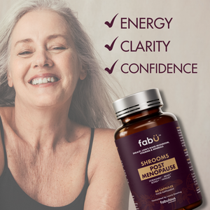 Energy, clarity and confidence with fabU SHROOMS POST MENOPAUSE